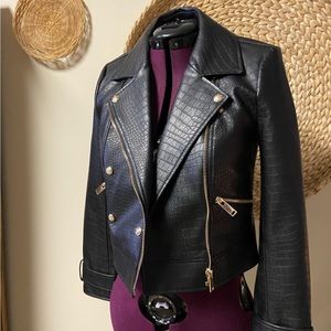 Ella Rafaela Faux Leather Jacket BNWOT XS